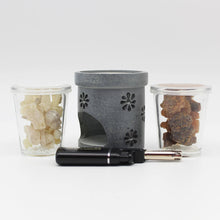 Lade das Bild in den Galerie-Viewer, Starterset - Räuchern mit Stövchen und Teelicht