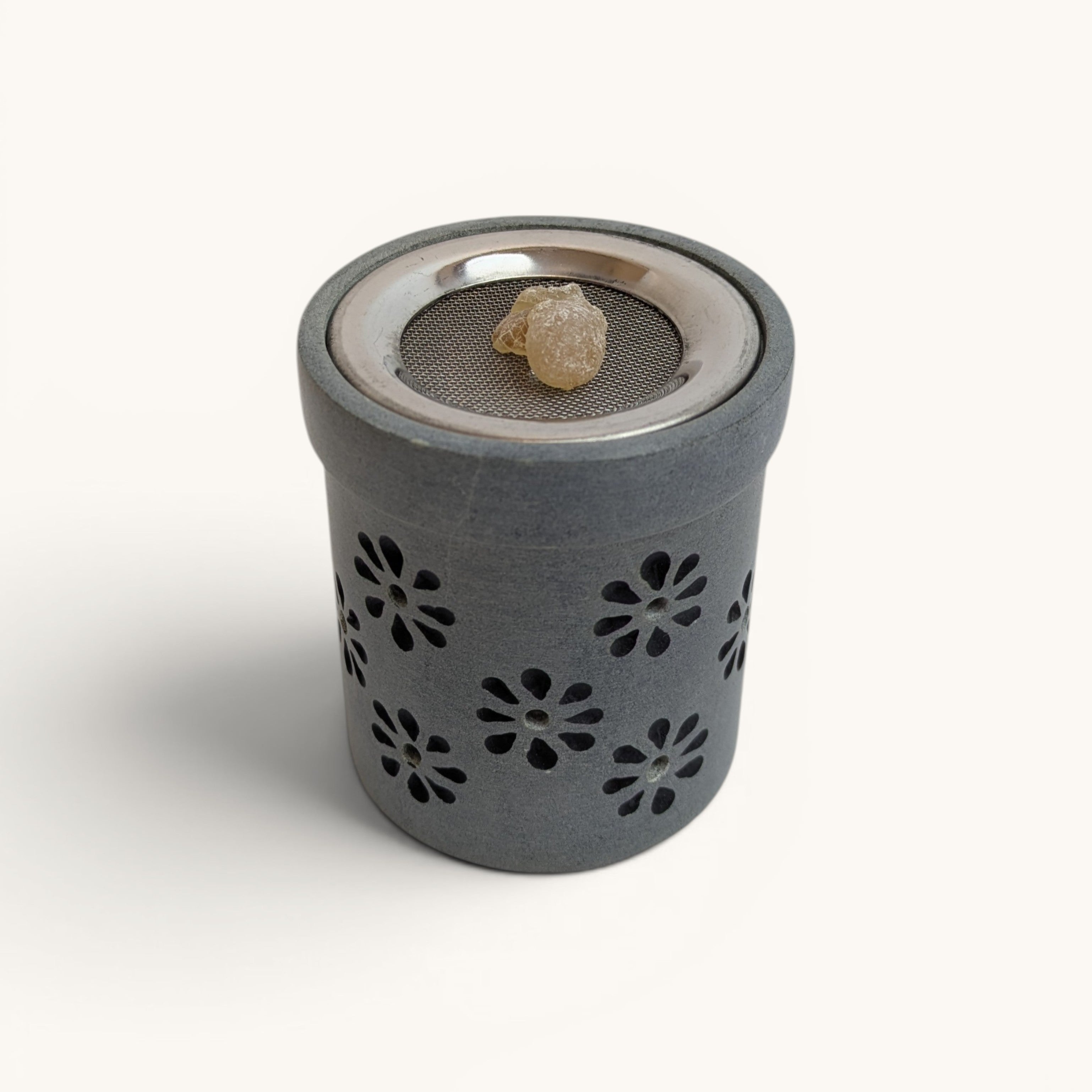 Räucherstövchen aus Speckstein mit Sieb 